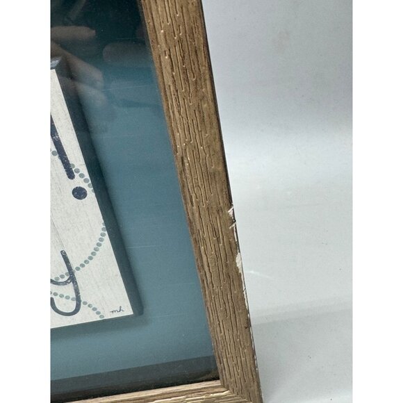 Keep Out Pirates Only Shark Wall Art Framed 18"x9" Crystal Art Gallery READ - Picture 7 of 16